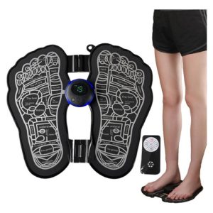 Masajeador Pies Tapete Electro Estimulador Muscular Negro
