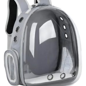 Mochila Para Astronautas Con Caja De Transporte Para Gatos, Color Gris