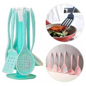 Kit X7 Accesorios Cocina Silicona Antiadherente Multifunción