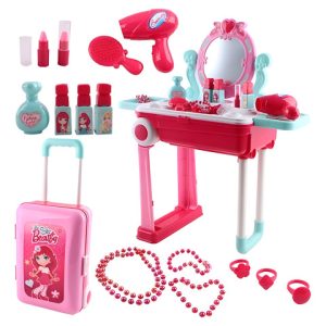 Tocador Infantil New Fashion 2 En 1 Maleta Luz Y Sonido