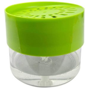 Dispensador De Jabon Liquido Porta Esponja Cocina Lavaplatos Verde