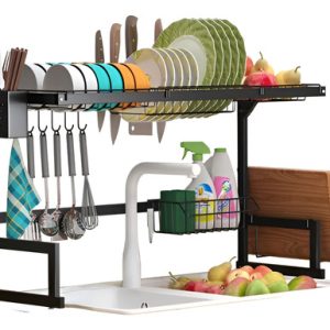 Escurridor De Platos Genérica Multipieza Color Negro