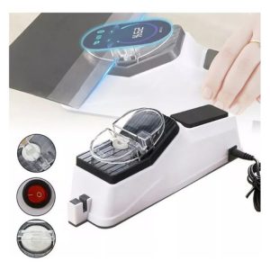 Afilador De Cuchillos Tijeras Navajas Electrico Domestico Blanco