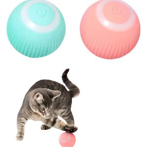 Pelota Interactiva Pet Gravity Bolinha Eléctrica Silicona Azul Usb