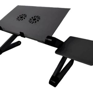 Soporte Ajustable Yelio Mesa Para Cama Laptop Con Ventiladores Negro