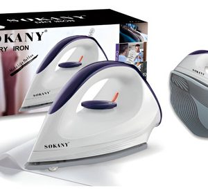 Plancha Para Ropa Sokany Blanca Plancha Seca Blanco