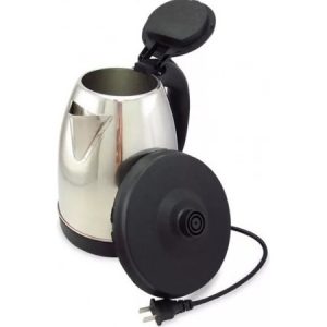 Hervidor Agua Eléctrico 2lt Tetera Acero Inoxidable Cafetera Plateado