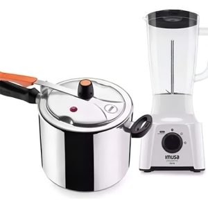 Licuadora Imusa Powermixplus+ Olla De Presión Imusa 7 Litros Color Blanco