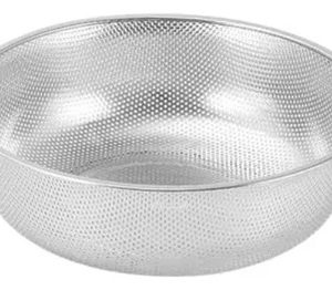 Colador Escurridor De Frutas Verduras Acero Inoxidable Plateado