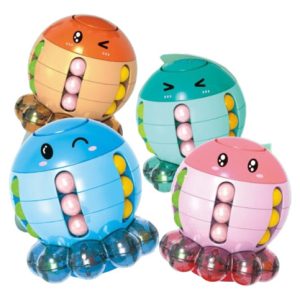 Cubo De Pulpo Magico Giratorio Rompecabezas 3d Gris