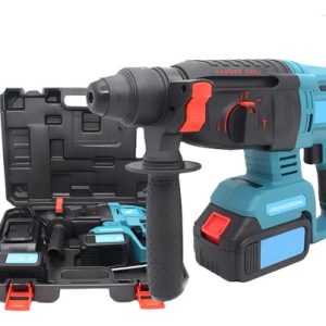 Taladro Inhalámbrico Rotomartillo 128v Doble Bateria Recarga Azul