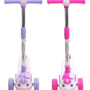 Patineta Scooter Unicornio Monopatín Niña 3 Ruedas Diversion Rosa Unicornio
