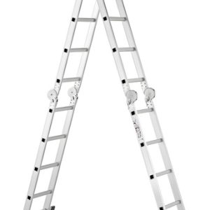 Escalera Multipropósito Wrk Work Aluminio 16 Peldaños 4.71m Plegable