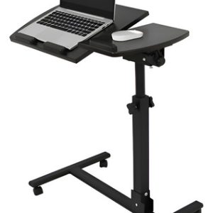 Mesa Para Laptop Plegable Con Llantas Y Altura Ajustable Negro