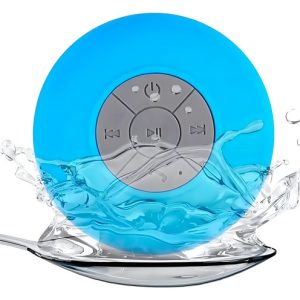Parlante Bluetooth Resistente Al Agua Manos Libres Para Baño Color Azul