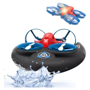 Drone Acuatico Terreste Aereo 3 En 1 Con Control Remoto Negro/azul