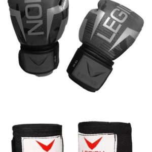 Guantes Boxeo Kick Boxing Profesional Legion + Vendas Venom