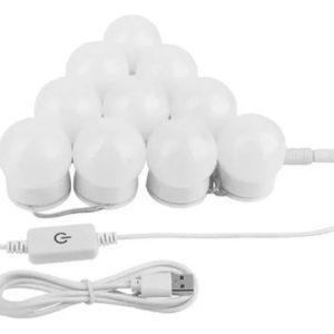 Extensión Luces Bombillas Para Espejo Borde Tocador 3 Tonos