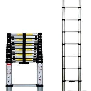 Escalera Plegable Telescópica Retráctil 9 Pasos 2,8 Metros Color Colores
