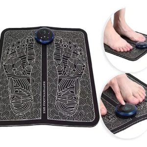 Tapete Masajeador Electroestimulador De Pies Circulacion Negro