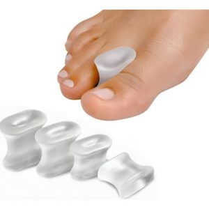 Separador De Dedos Del Pie En Silicona Pack X 2  Gris Separador Silicona