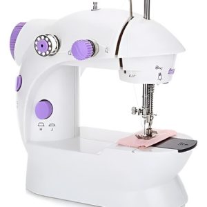 Máquina De Coser Portátil Con Pedal Eléctrica Blanco