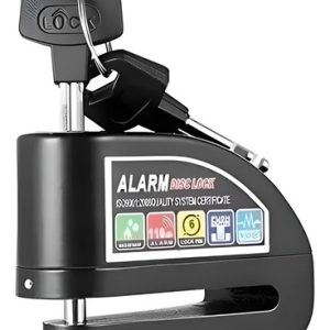 Candado Alarma Moto Seguridad Inoxidable Alarma 110db Llave Redonda