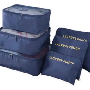 Organizador De Valija Set De Viaje Necessaire Estuche Color  Azul Marino