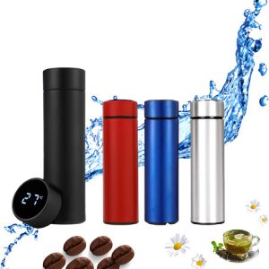 Termo De Acero Inoxidable Con Termómetro Digital E Infusor De Té Rojo