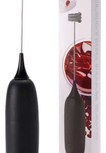 Mini Batidor Electrico Espumador Leche Portatil Manual  Negro