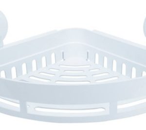 Esquinero Ventosa Soporte Pared Organizador Baño Boccherini Blanco