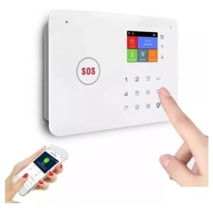 Kit Alarma Gsm Wifi Sensor Movimiento Grabacion Casa Empresa Gris