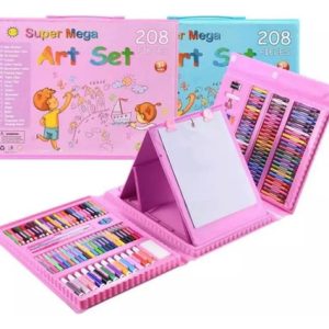 Set Arte Maleta Crayones Lápices Niños 208 Piezas Graficos