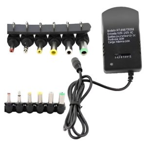 Fuente De Poder De 3/4.5/6/7.5/9/12 Voltios 6 Puntas Negro