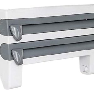 Organizador Cocina 4 En 1 Con Dispensador Plastico Aluminio Blanco