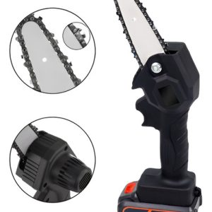 Motosierra Eléctrica Mini Motosserra Eletrica Mini Motosserra Portátil De 550w Color Negro