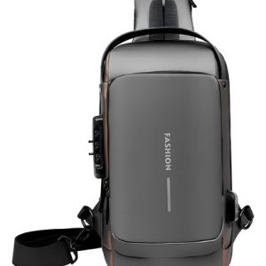 Bolso Maleta Antirrobo Clave De Seguridad Bolsillo Secreto C Color Gris Diseño De La Tela Gris