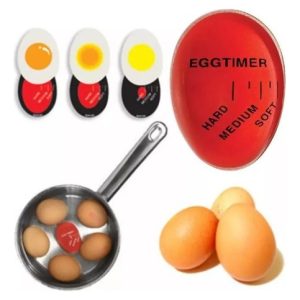 Huevo Medidor Temporizador De Cocción Perfecta Egg Timer Rojo Transparente
