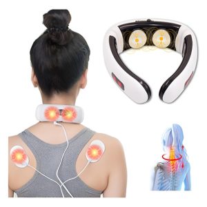 Masajeador De Cuello Inalámbrico Masajeador Portatil  Blanco