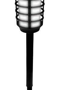 Lámpara Solar Decorativa Tipo Farol Led Con Estaca Negro