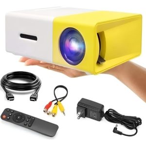 Mini Proyector Led Video Beam Yg300 Hdmi Usb Av 600 Lumenes Blanco