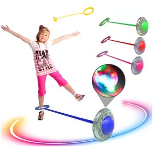 Skip Ball Juguete Para Saltar Con Luces Tobillo Niño Gira Aleatorio
