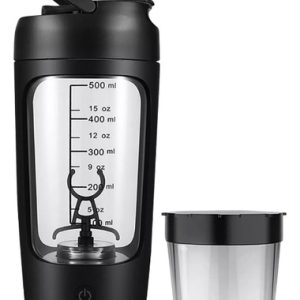 Mezclador Eléctrico De Proteínas Botellas Vasos Recargable Negro
