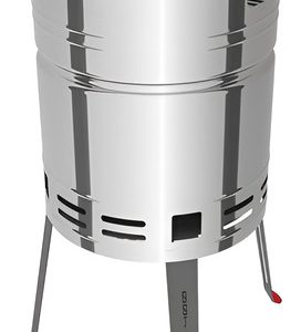 Grill A Carbón Asador Tcp 400 Acero Inoxidable Tramontina Color Cromo Brillante