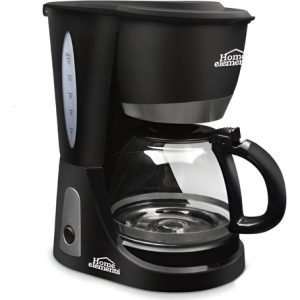 Cafetera Eléctrica 12 Tazas Home Elements Negro