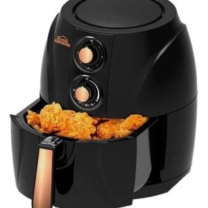 Freidora De Aire Home Elements 3.2 Litros Sin Aceite Cobre Negro