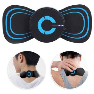 Parche Masajeador Corporal Pasivo Mini Estimulador Electrodo Color Negro