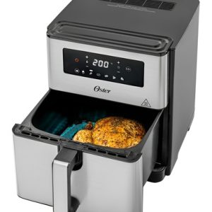 Freidora De Aire Digital Oster® Con Capacidad De 9l Ckstaf90 Color Plateado