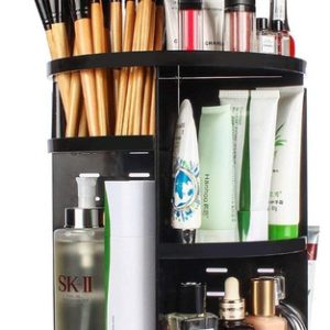 Organizador De Maquillaje Y Cosmeticos Rotación 360 Negro