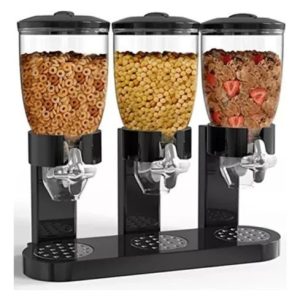 Dispensador De Cereal Triple Recipiente De Cocina